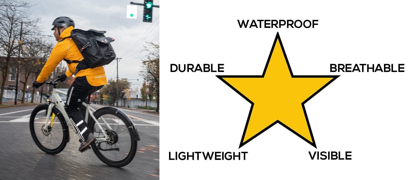 Showers Pass Jackets are Waterproof, Breathable, Lightweight, Visible and Durable